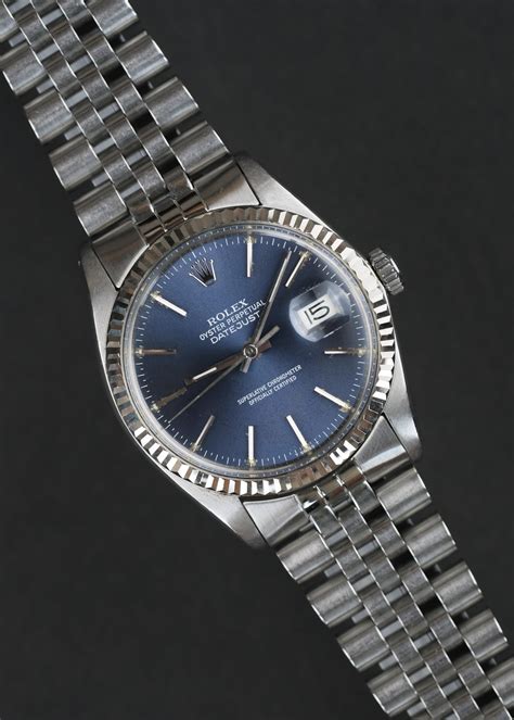 rolex datejust 16014 blue dial.